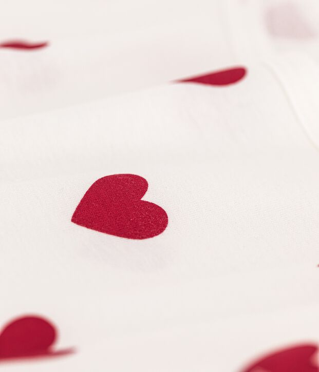 Camiseta de tirantes L'ICONIQUE de algod&oacute;n ORG&Aacute;NICO de mujer blanco/rojo