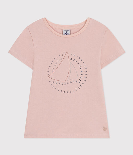 Camiseta de punto ligero para niña rosa SALINE