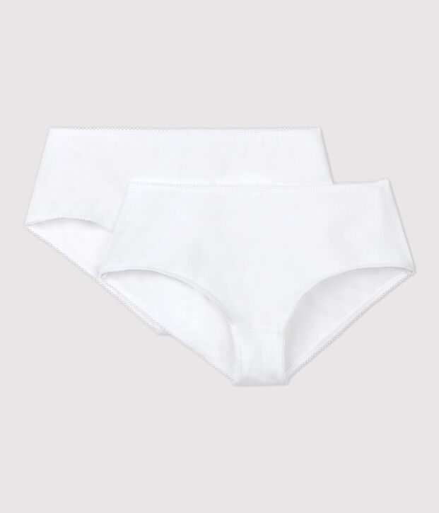 Lote de 2 culottes blancos de chica multicolor
