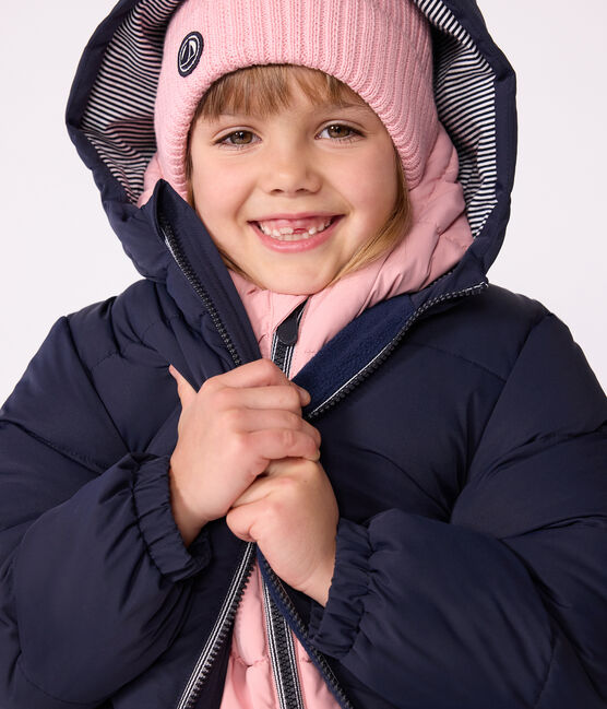 Plumífero infantil liso azul SMOKING