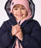 Plumífero infantil liso azul SMOKING