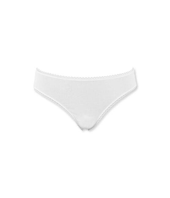 braguita para mujer en jersey lycra efecto second skin blanco LAIT