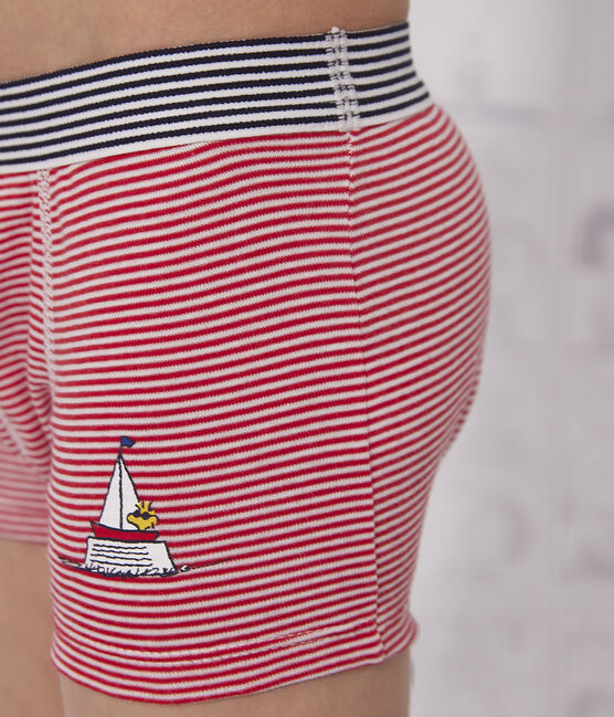 Juego de 3 bóxers Petit Bateau X Snoopy de algodón para niño  variante 1