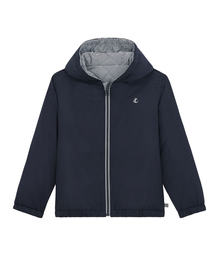 Cortavientos c&aacute;lido y reversible infantil unisex azul