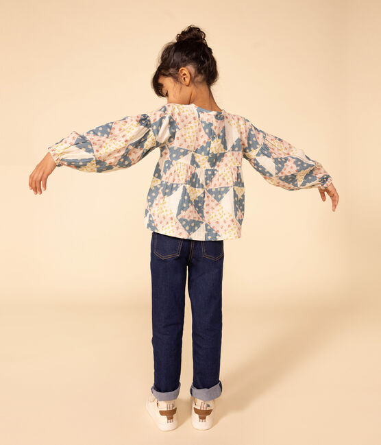 Pantalón vaquero slim de niña azul DENIM BLEU