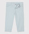 Pantalón milrayas para bebé niño azul ACIER/blanco MARSHMALLOW