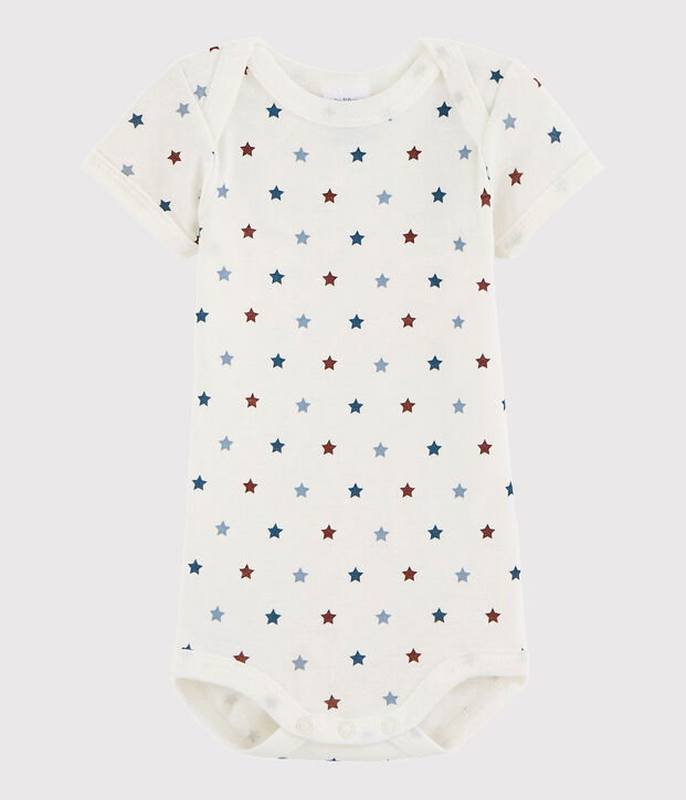 Bodi de manga corta de beb&eacute; ni&ntilde;a/ni&ntilde;o blanco/multicolor