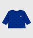 Camiseta de algodón de manga larga con estampado de estrellas para bebé