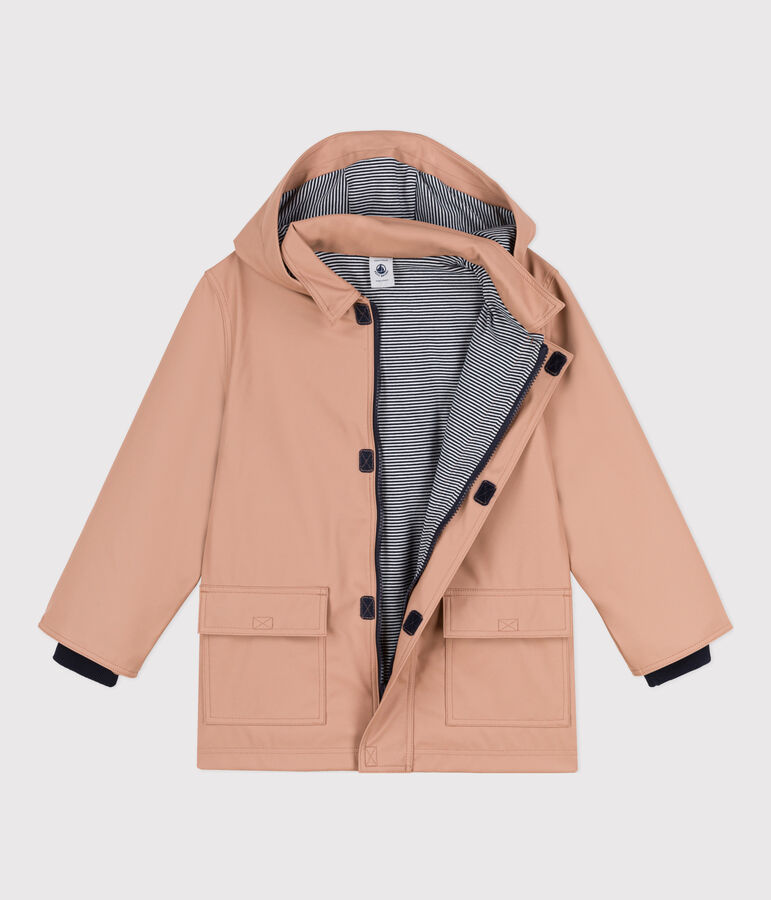 CHUBASQUERO EMBLEM&Aacute;TICO RECICLADO PARA NI&Ntilde;O/NI&Ntilde;A beige