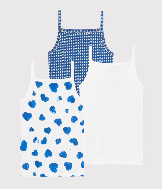 Juego de 3 camisas con tirantes con corazones de niña variante 1