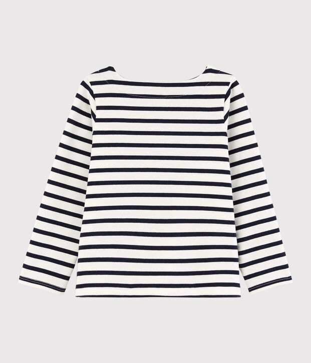 Marinera de punto de ni&ntilde;a blanco/azul
