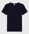 Camiseta ICÓNICA de punto «cocotte» de algodón orgánico para mujer azul SMOKING