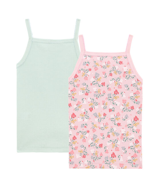 Pack de 2 camisetas de tirantes para niña variante 1