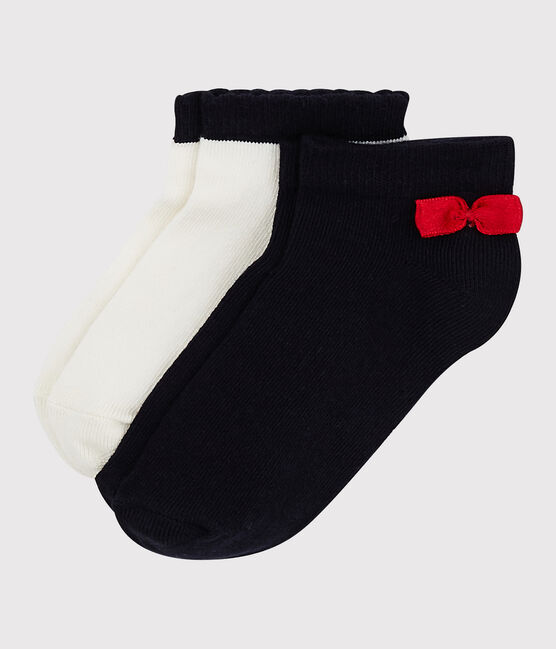 Lote de 2 pares de calcetines cortos de niña variante 2
