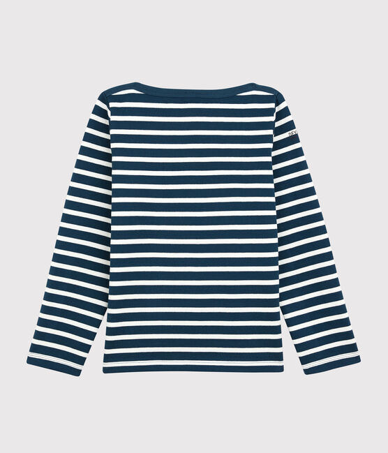 Marinera de niño Petit Bateau x Deyrolle azul SHADOW/blanco MARSHMALLOW