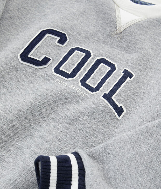 Sudadera de ni&ntilde;o gris