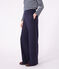 Pantalón de algodón para mujer azul SMOKING