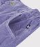 Pantal&oacute;n infantil de terciopelo violeta