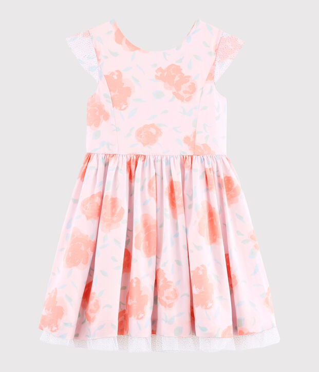 Vestido de ceremonia de ni&ntilde;a rosa/multicolor
