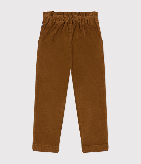 Pantalón de terciopelo para niña marron CUIVRE