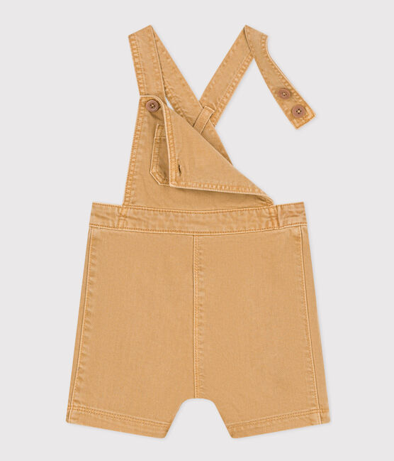 Peto corto de tejido vaquero de color para bebé beige TOURONE