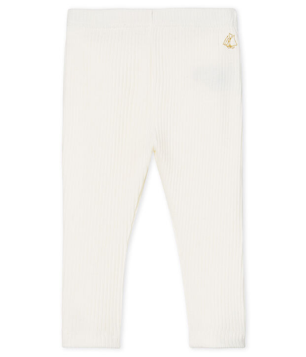 Leggings con volantes para beb&eacute; ni&ntilde;a blanco