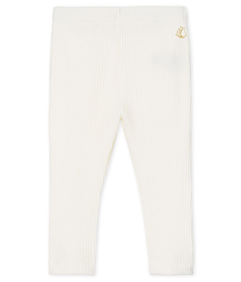 Leggings con volantes para beb&eacute; ni&ntilde;a blanco