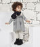 Bufanda para bebé unisex con forro polar azul SMOKING/blanco MARSHMALLOW