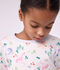 Pijama infantil de mulet&oacute;n con estampado de dragones blanco/multicolor