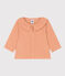 Blusa de manga larga de gasa de algodón para bebé rosa SIENNA