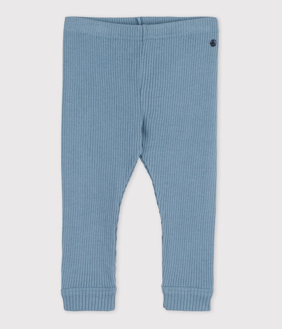 «Leggings» de punto calado de bebé azul ROVER