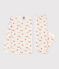 Pijama snugfit de algodón con pájaro blanco MARSHMALLOW/blanco MULTICO
