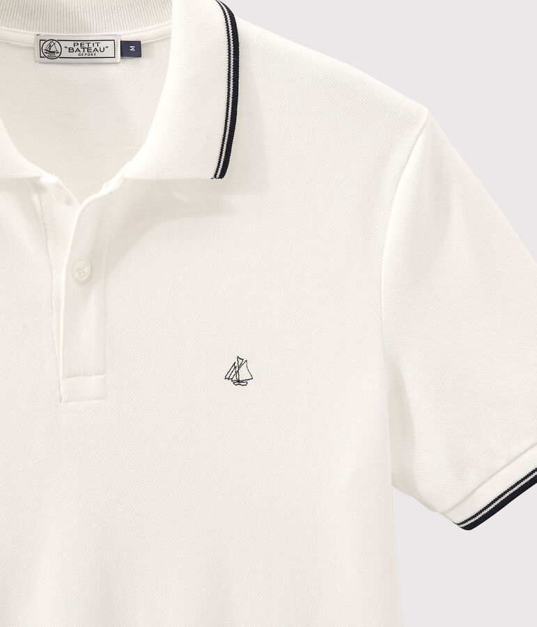 Polo para hombre blanco MARSHMALLOW