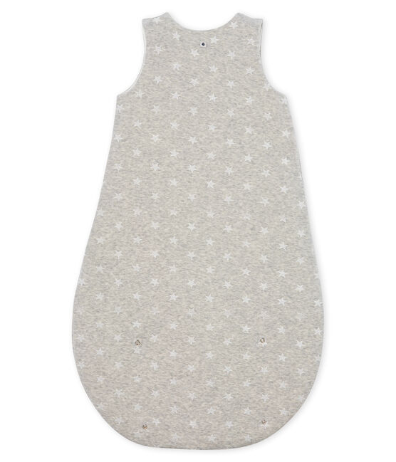 Saco de terciopelo para bebé niño gris BELUGA/blanco MARSHMALLOW