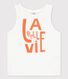 Camiseta de tirantes de algodón de niña