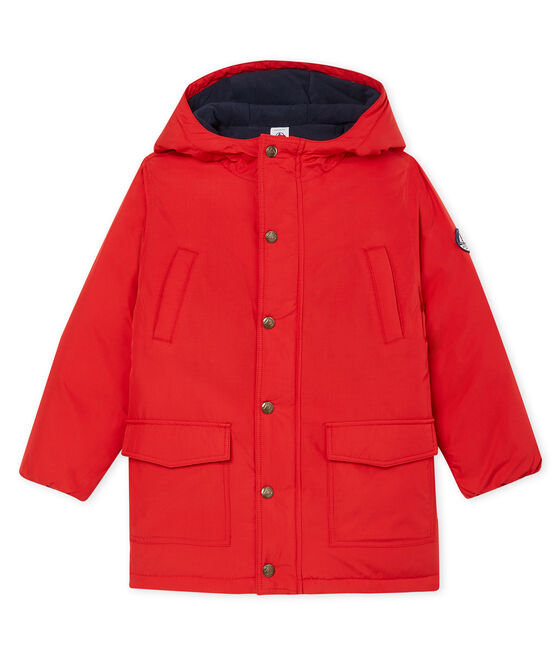 Plumas infantil de plumón para niño rojo TERKUIT