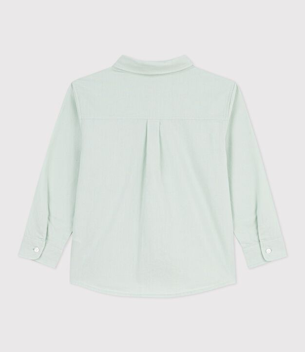 Camisa infantil lisa de algod&oacute;n de manga larga SPRAY
