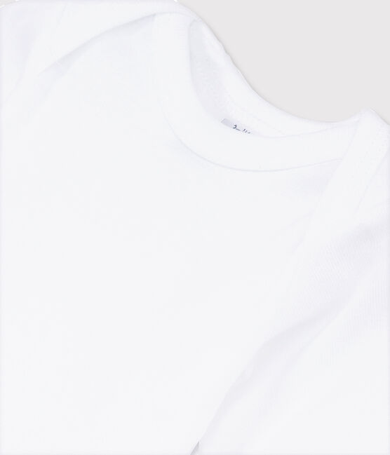 Body blanco de manga larga de bebé blanco ECUME