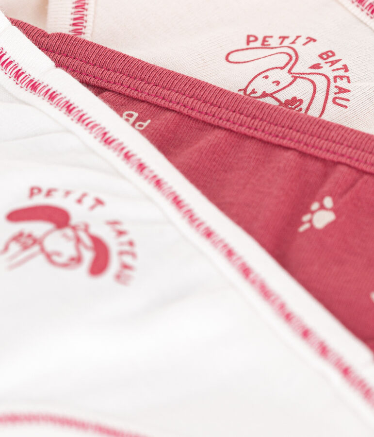 Juego de 3 braguitas de ni&ntilde;a de algod&oacute;n multicolor