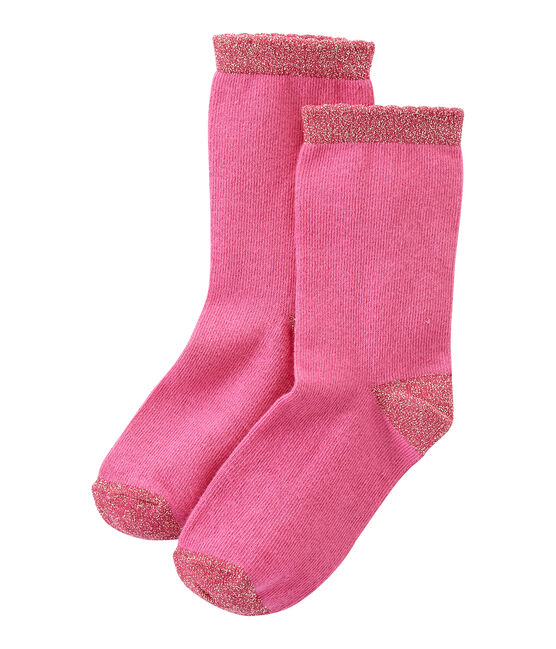 calcetines lisos para niña rosa PETUNIA