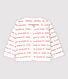 Rebeca Petit Bateau con "Je t'aime" de bebé en jacquard de algodón ecológico