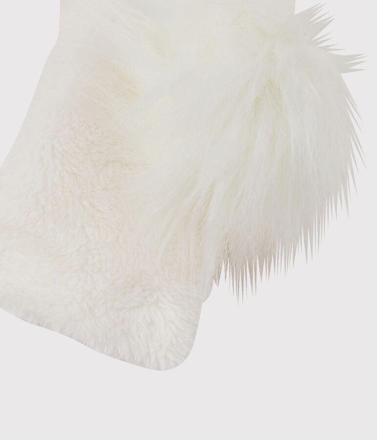 Manoplas para ni&ntilde;a blanco MARSHMALLOW