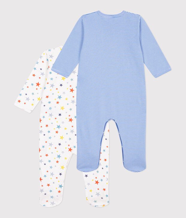 Juego de pijamas de algod&oacute;n estampado para beb&eacute; multicolor