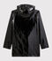 Impermeable de charol emblemático para mujer negro NOIR