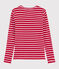 Camiseta icónica con cuello de pico para mujer rojo TERKUIT/blanco MARSHMALLOW