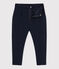 Pantalón cálido de terciopelo y muletón de niña / niño azul SMOKING