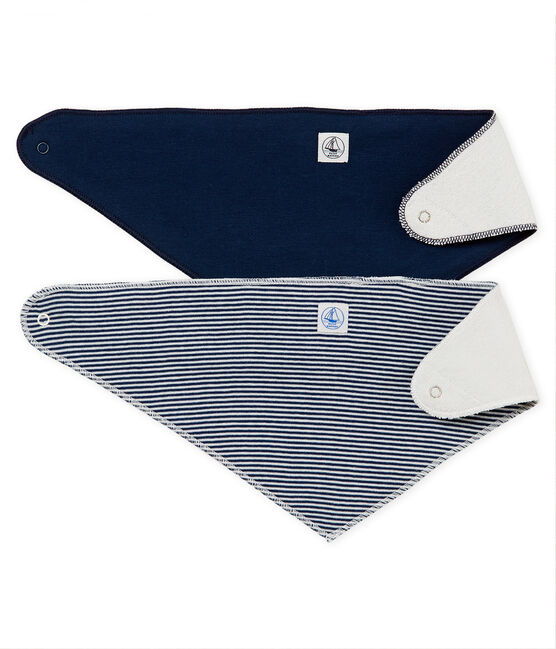 Lote de 2 bandanas-baberos para bebé unisex variante 1