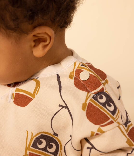 Sudadera de muletón estampada para bebé blanco AVALANCHE/ MULTICO