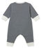Pijama de bebé sin pies en túbico para niño azul SMOKING/blanco MARSHMALLOW