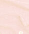 Camiseta de manga larga milrayas de niña de lana y algodón rosa CHARME/blanco MARSHMALLOW